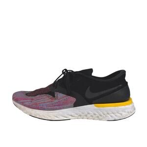 Nike Odyssey React 2 Flyknit Black Multicolor Lace Up Running Sneakers Shoes 13